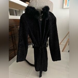 Faux fur coat